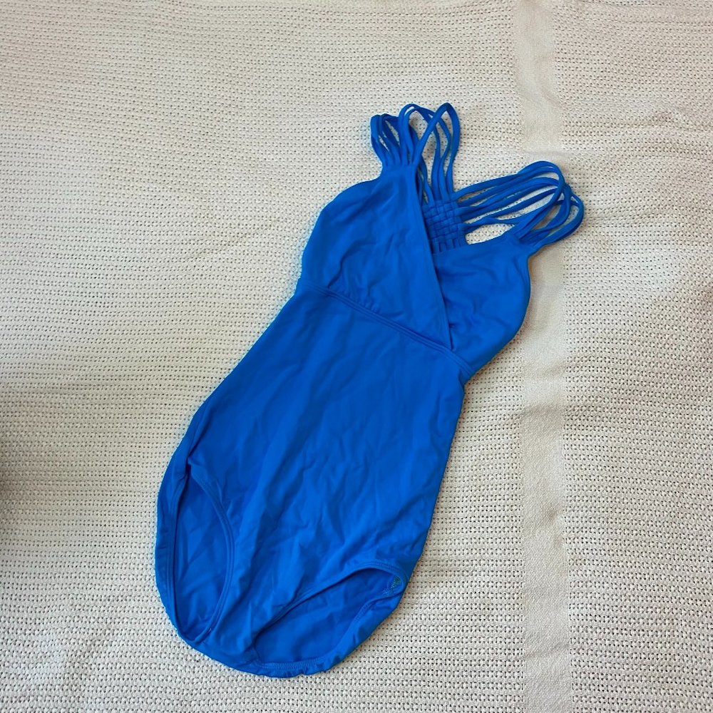 Eurotard Blue Strappy Leotard Size Medium